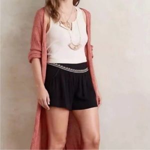 Anthropologie Elevenses Black Skirty Shorts, sz 2